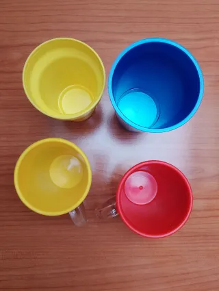 Lote 4 vasos tazas infantiles