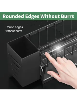 Soporte Fregadero Acero Inoxidable Negro