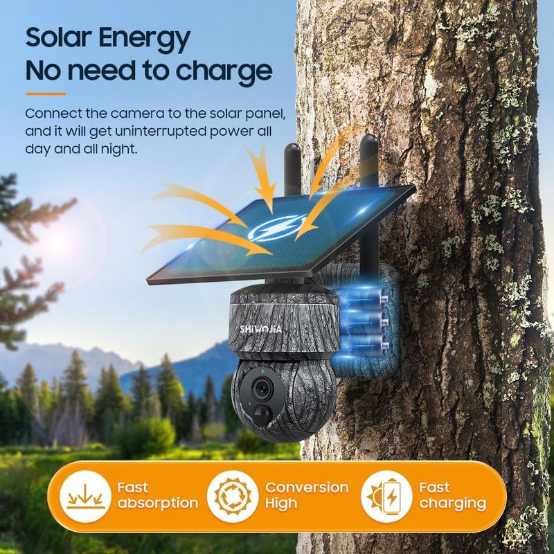Cámara Vigilancia Exterior LTE SIM con Panel Solar afbeelding 3
