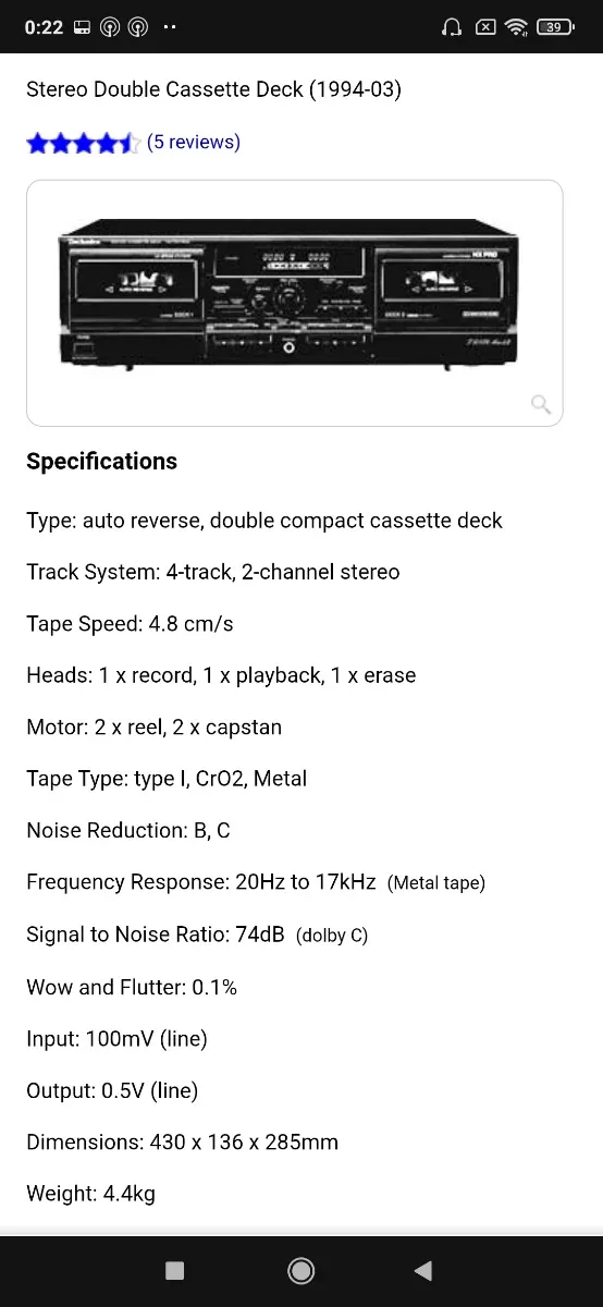 Amplificador y Doble Pletina Technics Negro afbeelding 8