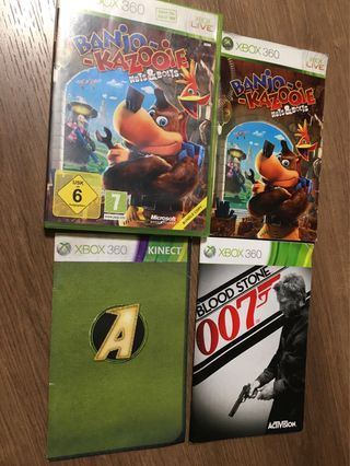 Manuales Xbox 360: Banjo-Kazooie, Kinect, 007