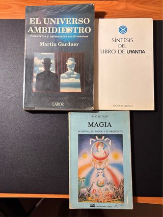 Libros esoterismo. Urantia, Magia, Martin Gardner.