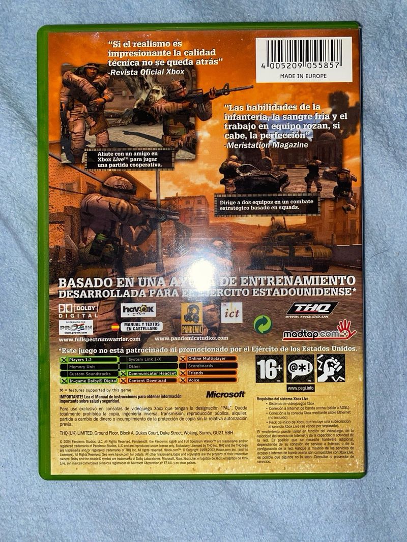 Full Spectrum Warrior Xbox Pal España afbeelding 2