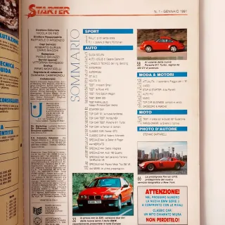 Starter - Gennaio 1991 - Honda Nsx / Alba Parietti
