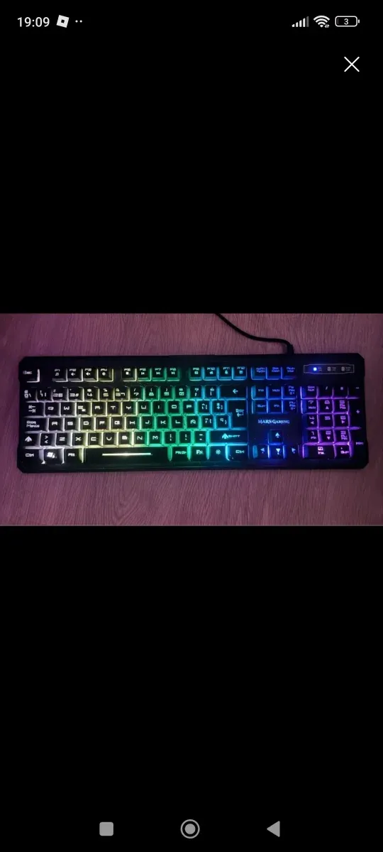 Teclado Gaming Mars Gaming RGB