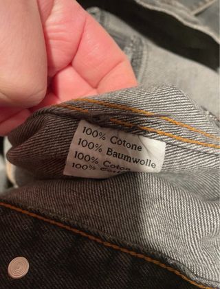 Giacca Jeans Vintage Uomo XXL Grigio
