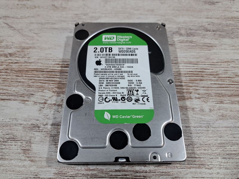 HDD 3,5" 2TB WD Green (SATA 3) WD20EADS