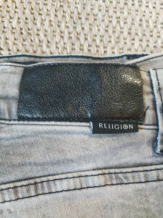 Jeans Religion Talla 33 Gris Moto