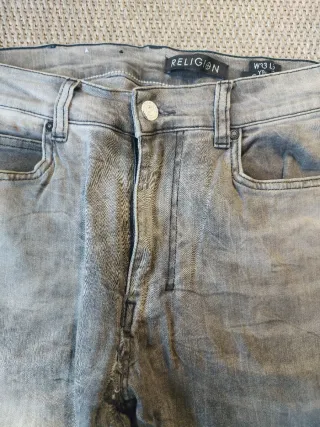 Jeans Religion Talla 33 Gris Moto