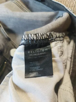 Jeans Religion Talla 33 Gris Moto