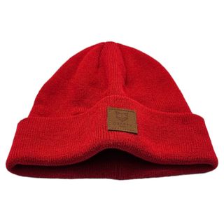 Lote 2 Gorros Beanie Unisex Rojo y Beige
