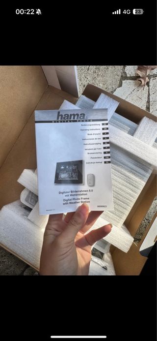 Cornice Digitale Hama 8.0 con Stazione Meteo