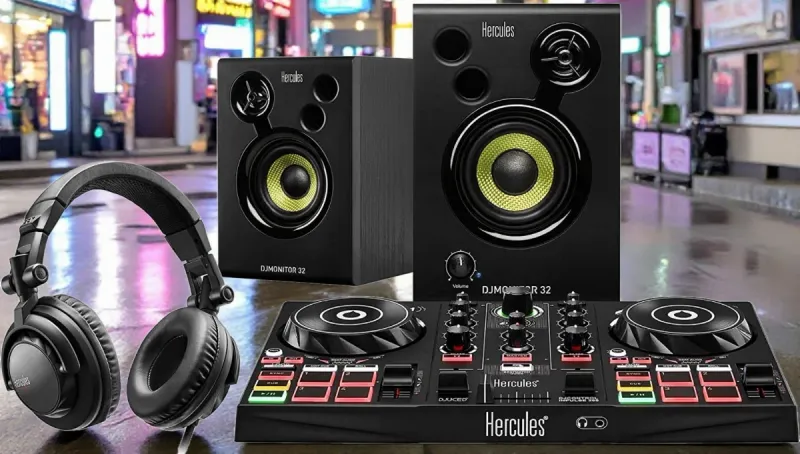 Mesa de mezclas, Altavoces y Auriculares