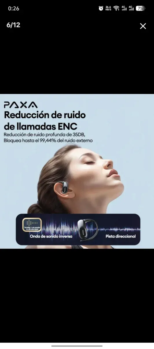 Auriculares PAXA OpenAir Ultra Multifunción afbeelding 2