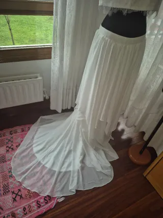 Conjunto Novia 2 Piezas Talla L + Tocado