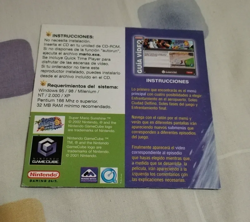 Guía Oficial Super Mario Sunshine Game Cube afbeelding 2