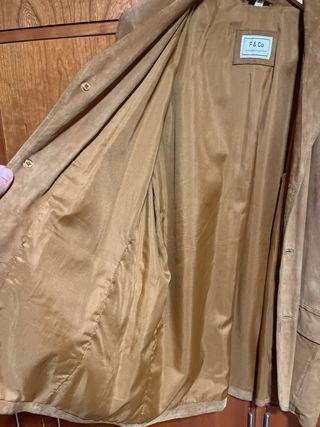 Chaqueta de ante F&Co caballero Talla M