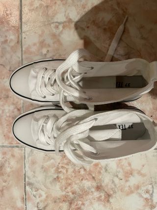 Zapatillas Converse plataforma blancas