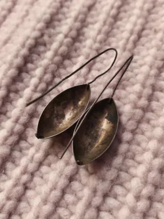 Pendientes antiguos plata