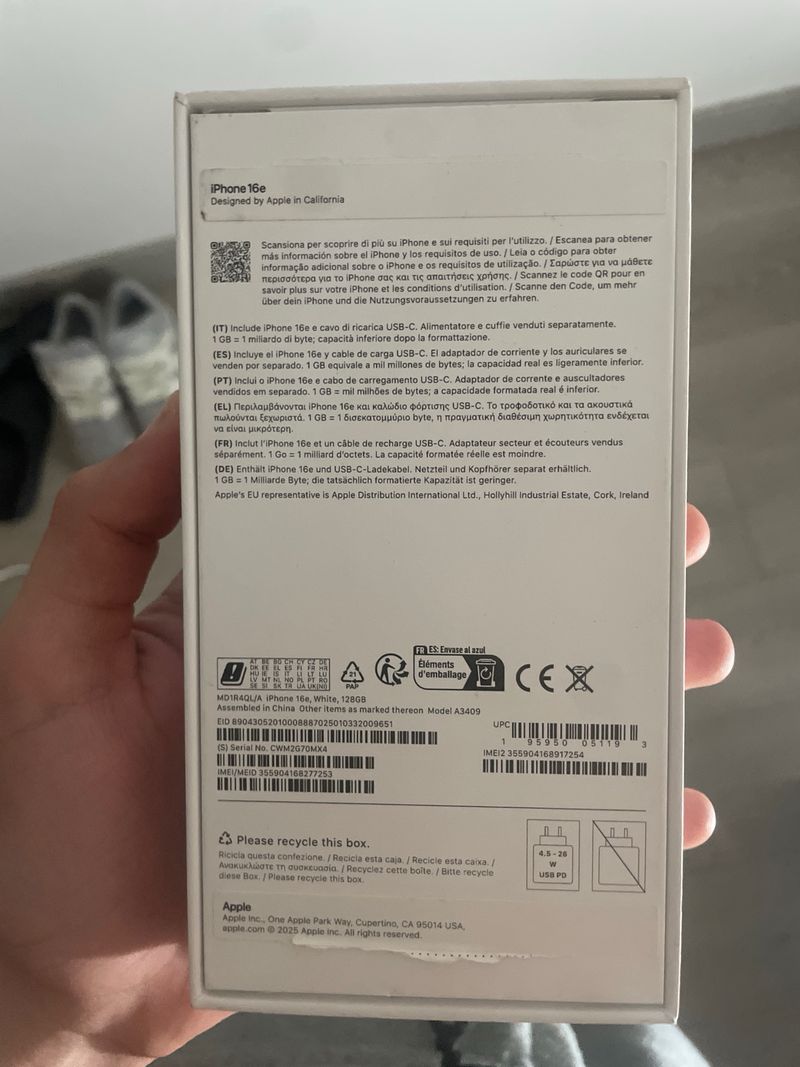 iPhone 16e blanco afbeelding 9