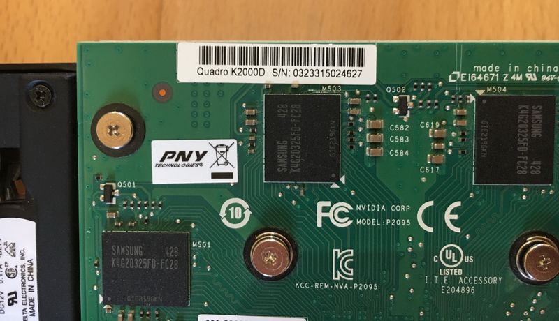 Tarjeta Gráfica NVIDIA Quadro K2000D afbeelding 4
