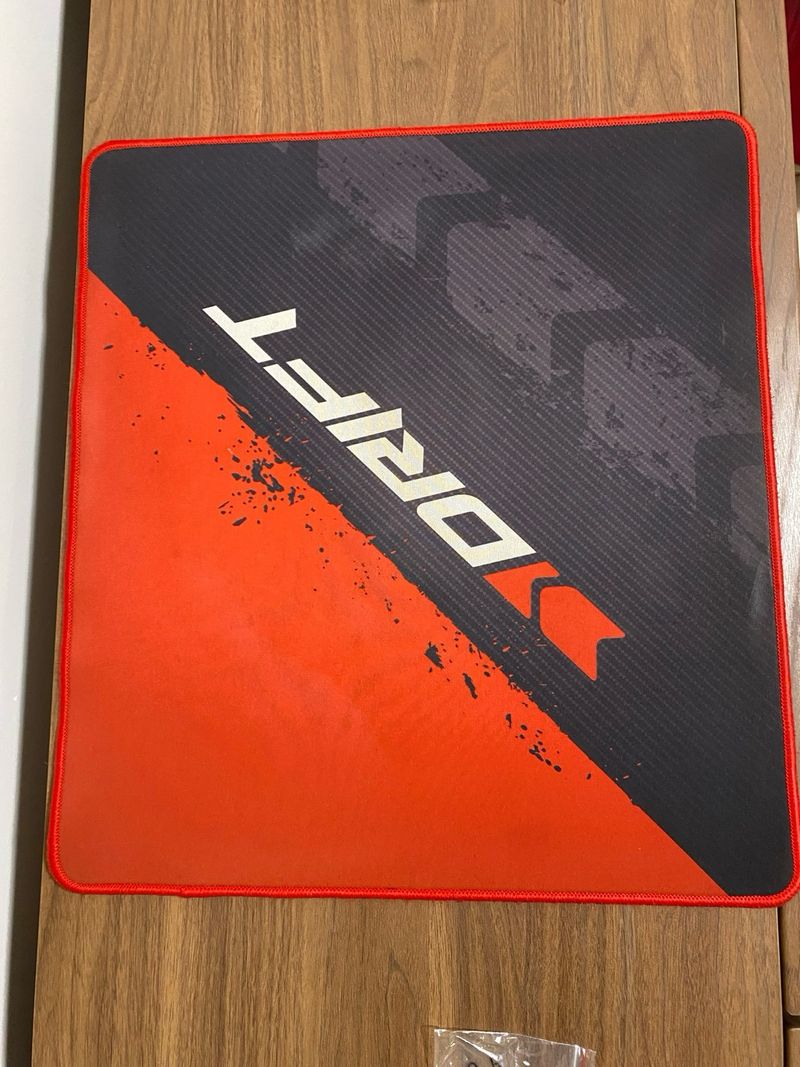 Alfombrilla Gaming DRIFT Roja y Negra 44x40cm afbeelding 2