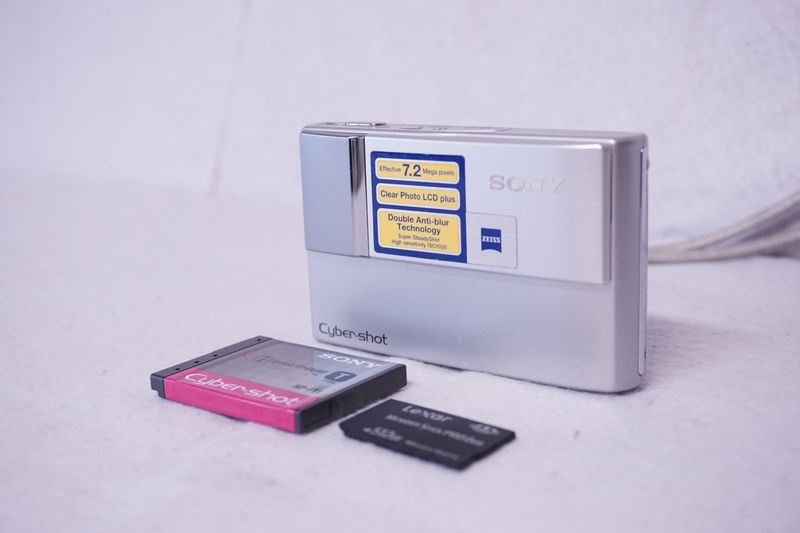 Cámara Sony Cyber-shot DSC-T10 Plata afbeelding 2