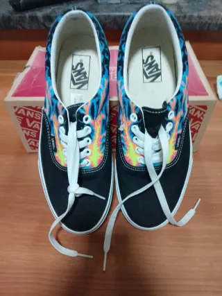 Tenis Vans Talla 41 Diseño Llamas