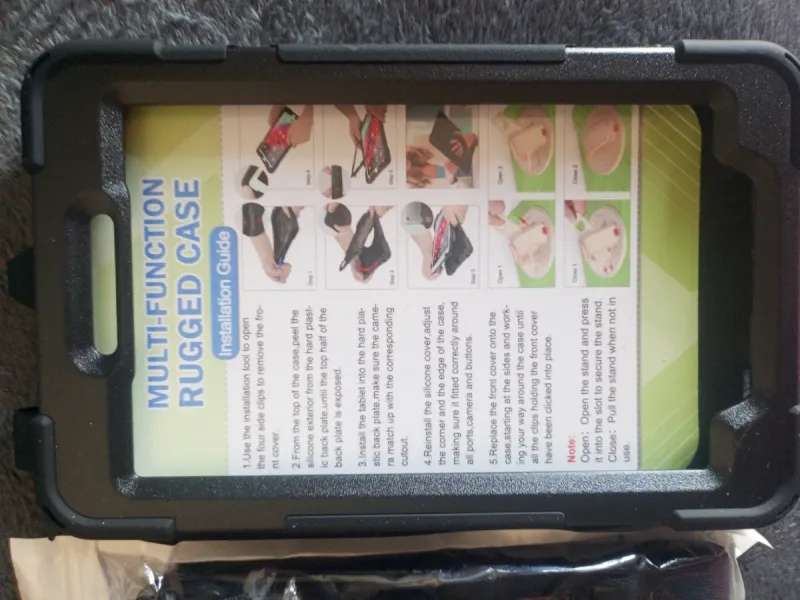Funda Protectora Tablet Negra afbeelding 4