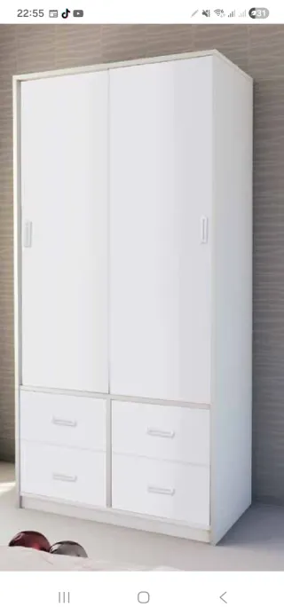 Armario puertas correderas madera Nuevo