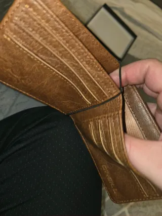 Cartera de piel O'Neill marrón