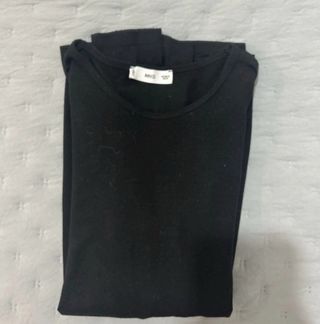 Pack 2 Camisetas Manga Larga Mango Blanca y negra