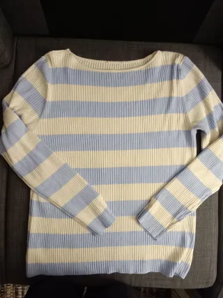 Jersey rayas azul y blanco