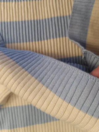 Jersey rayas azul y blanco