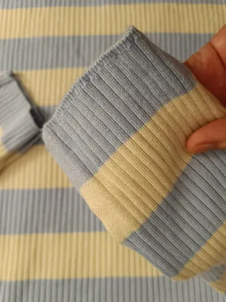 Jersey rayas azul y blanco