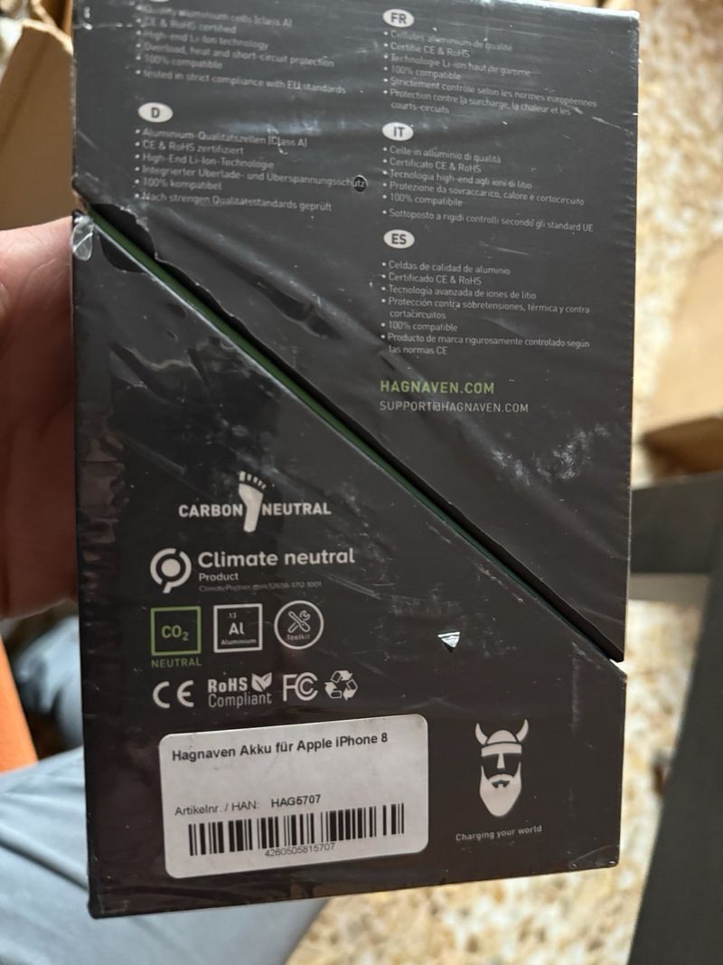 Kit Batería iPhone 8 HANNNE 2300 mAh afbeelding 3