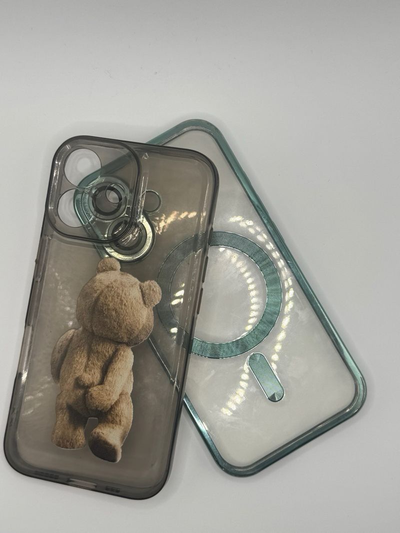 Funda iPhone 16 con oso y MagSafe afbeelding 2