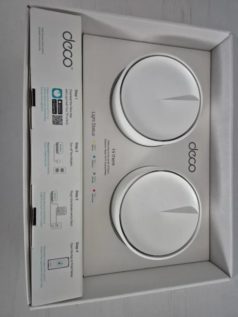 Router TP-Link Deco X50 AX3000 WiFi 6 Mesh x2 afbeelding 2