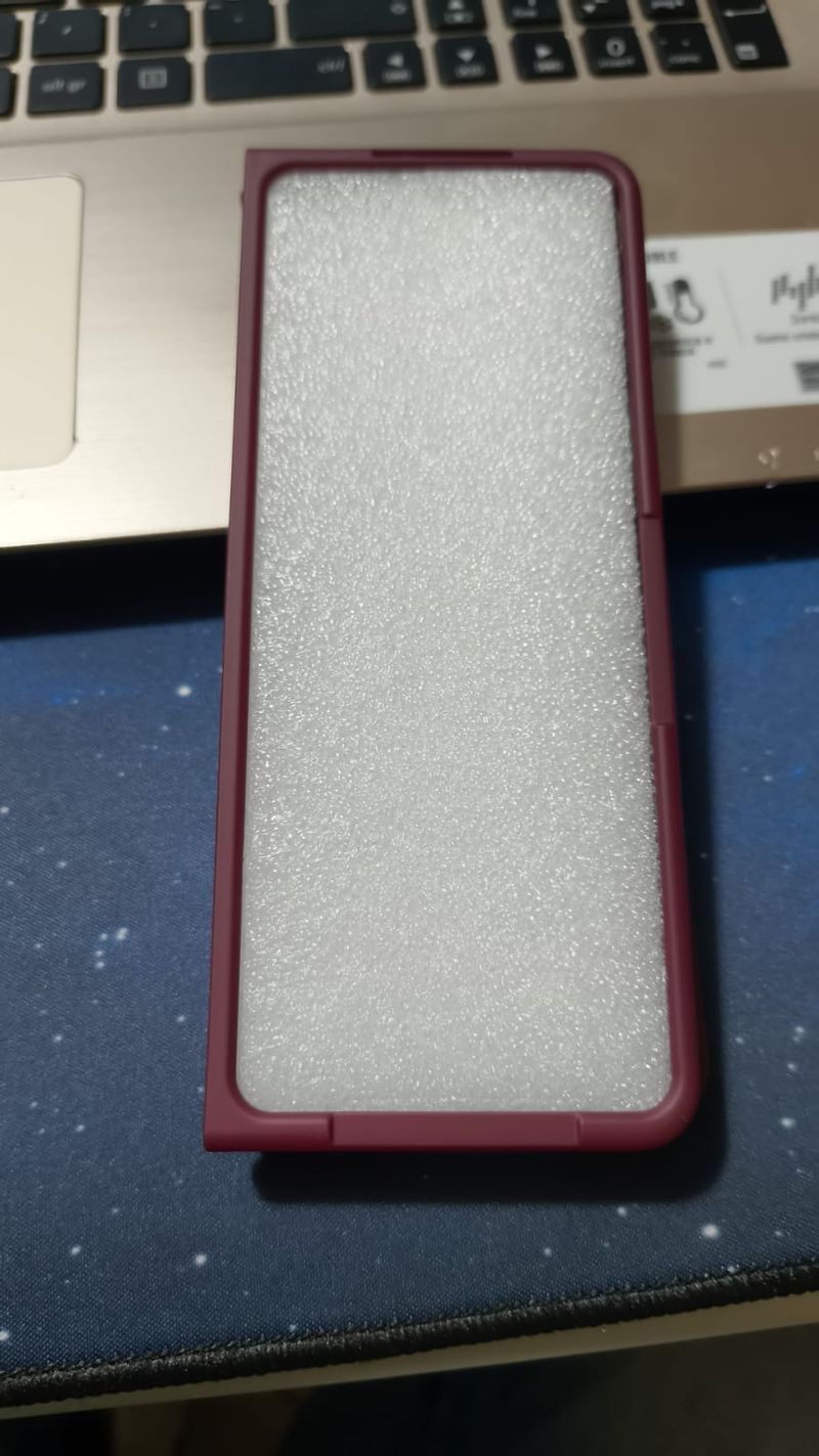 Funda Samsung Z Fold 5 de silicona violeta oscuro.E32 afbeelding 6