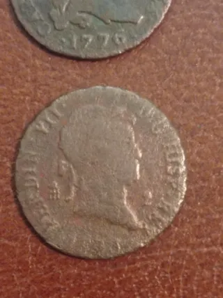 Moneda 2 Maravedís Fernando VII