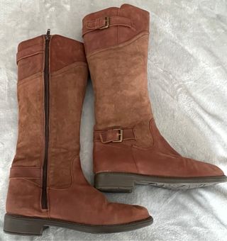 Botas altas marrones con hebilla