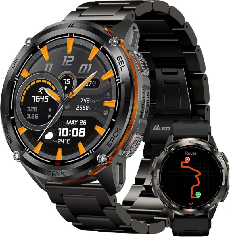 Kospet Tank 3 Ultra 2 Smartwatch Negro/Naranja