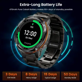 Kospet Tank 3 Ultra 2 Smartwatch Nero/Arancio