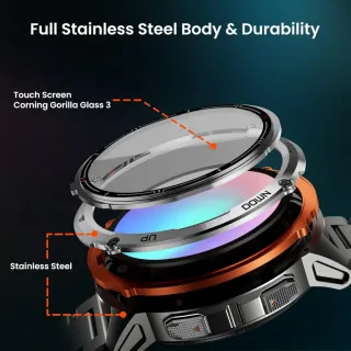 Kospet Tank 3 Ultra 2 Smartwatch Nero/Arancio