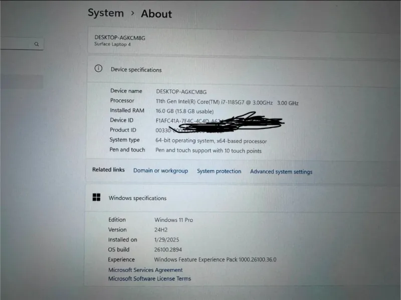 Microsoft Surface Laptop 4 - Core i7 afbeelding 9