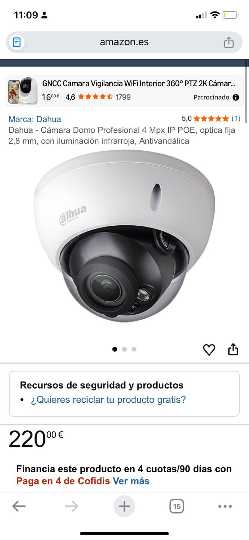 Cámara de vigilancia Dahua afbeelding 5