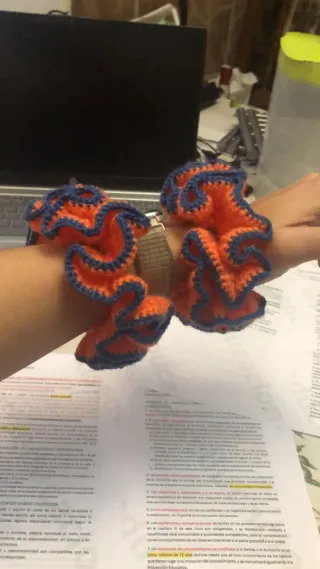 Coleteros crochet hechos a mano