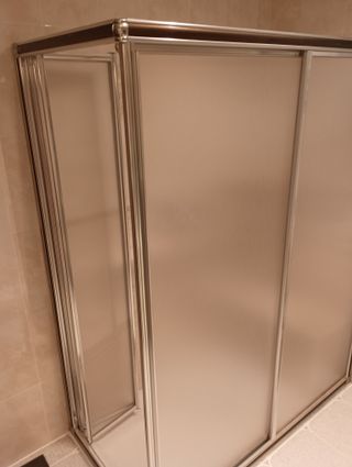 Mampara Ducha DECORBAN. Apertura 90°+ fijo.