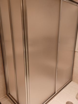 Mampara Ducha DECORBAN. Apertura 90°+ fijo.