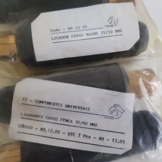 4 Ligadores Rápidos 35/50mm2 p/ Cabos Máq. Soldar